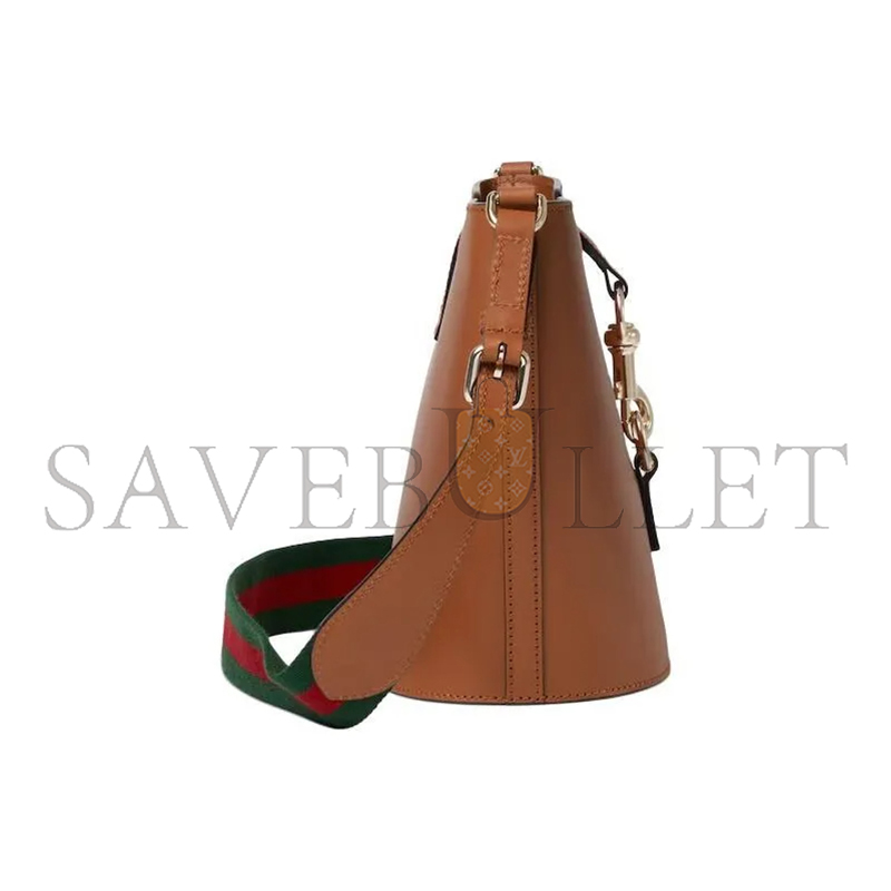 GUCCI LEATHER MINI BUCKET 782908 (20.5*18.5*12.5cm)